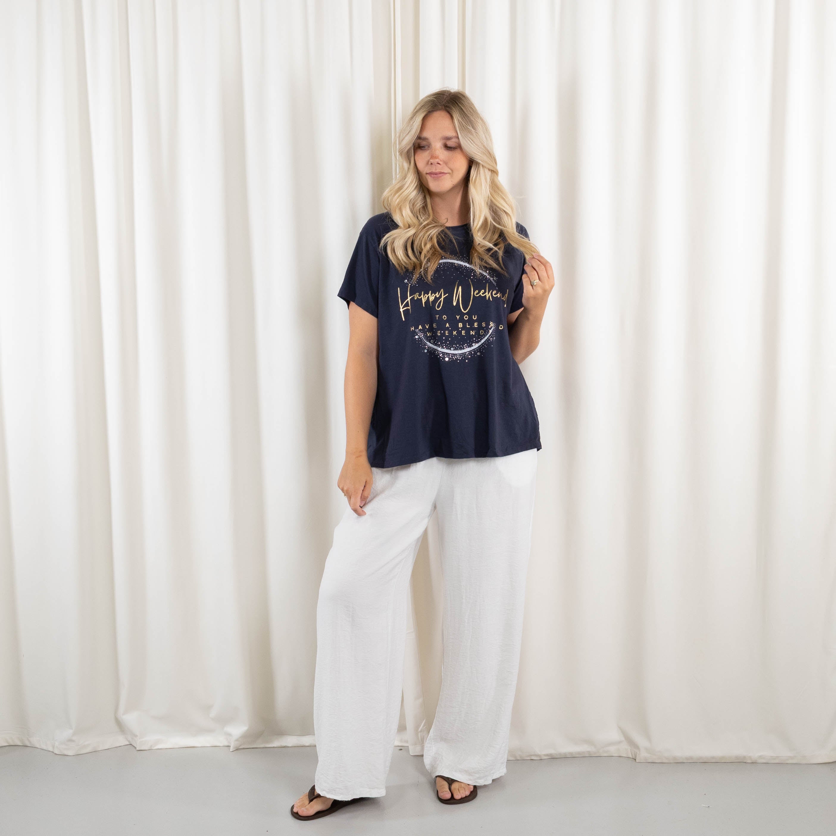 Agathe t-shirt, Navy