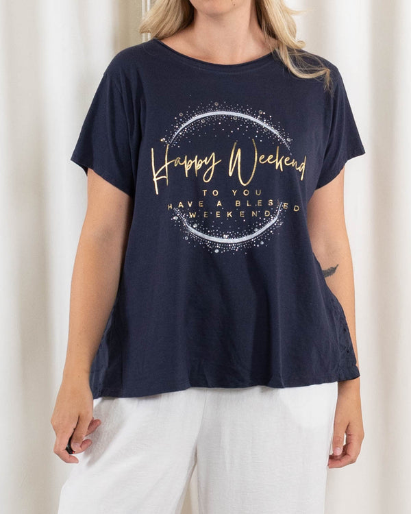 Agathe t-shirt, Navy