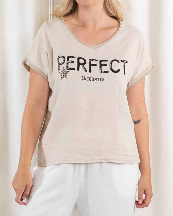 Perfect t-shirt, Beige