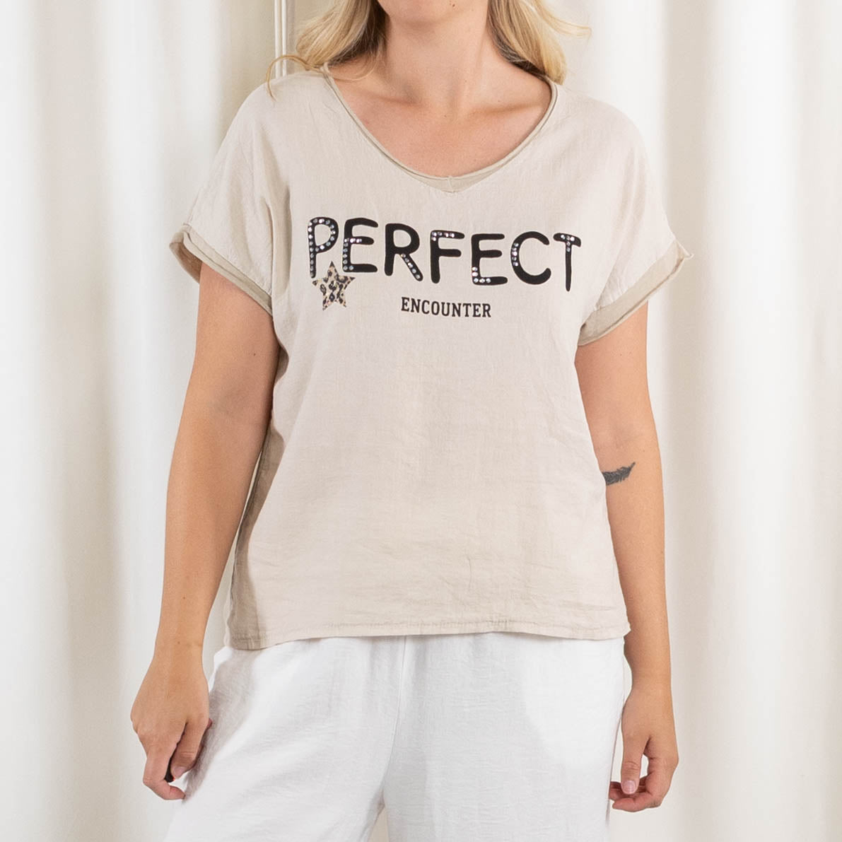 Perfect t-shirt, Beige