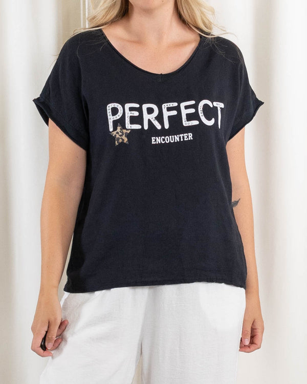 Perfect t-shirt, Sort