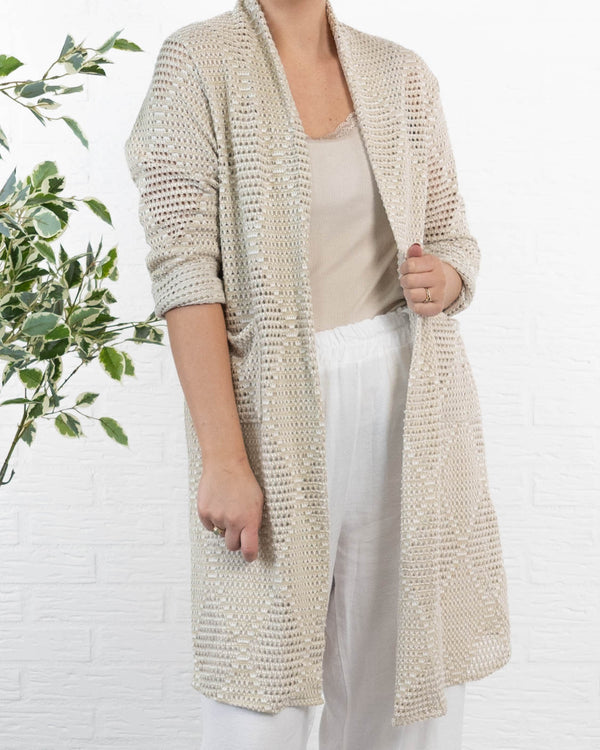 Daisy cardigan, Beige