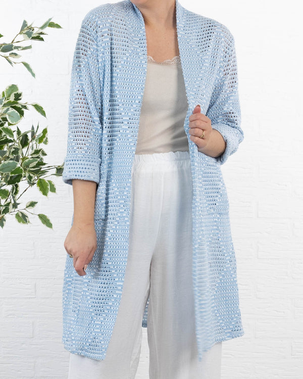 Daisy cardigan, Lyseblå