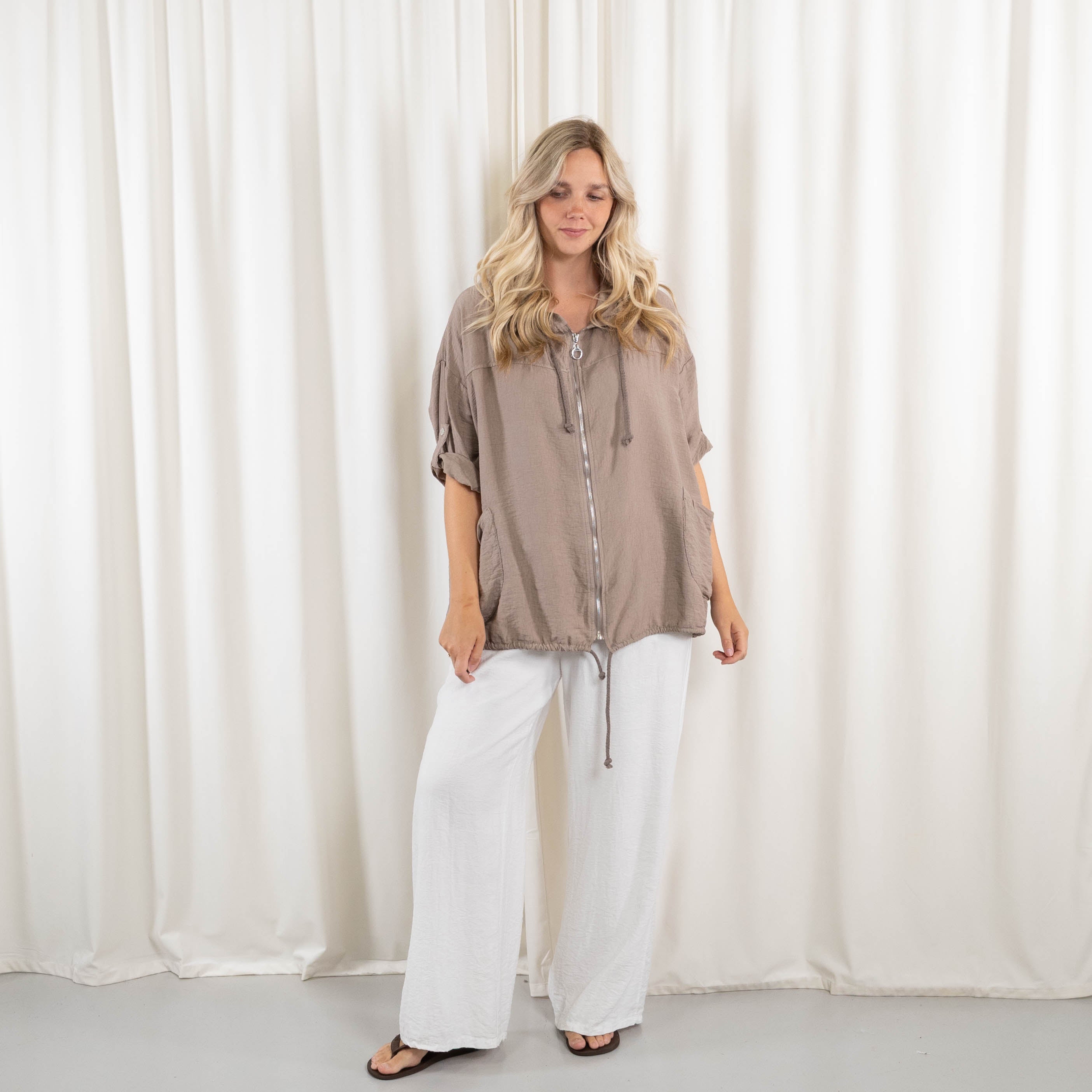 Jenny cardigan, Taupe