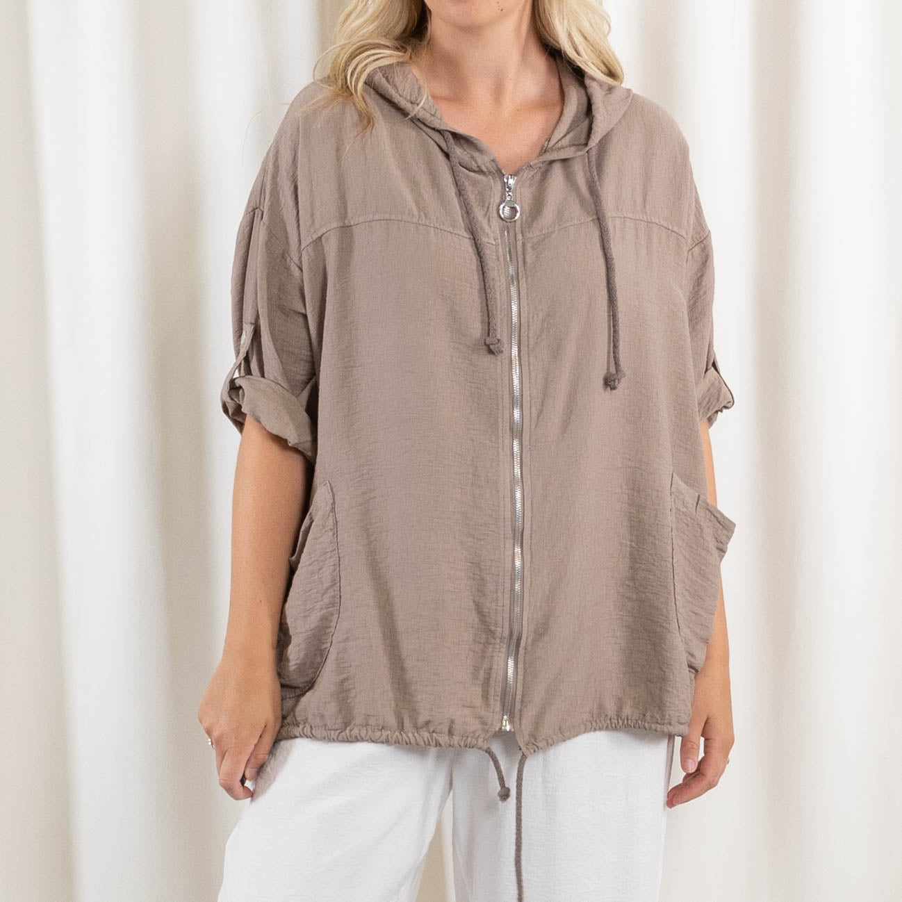 Jenny cardigan, Taupe