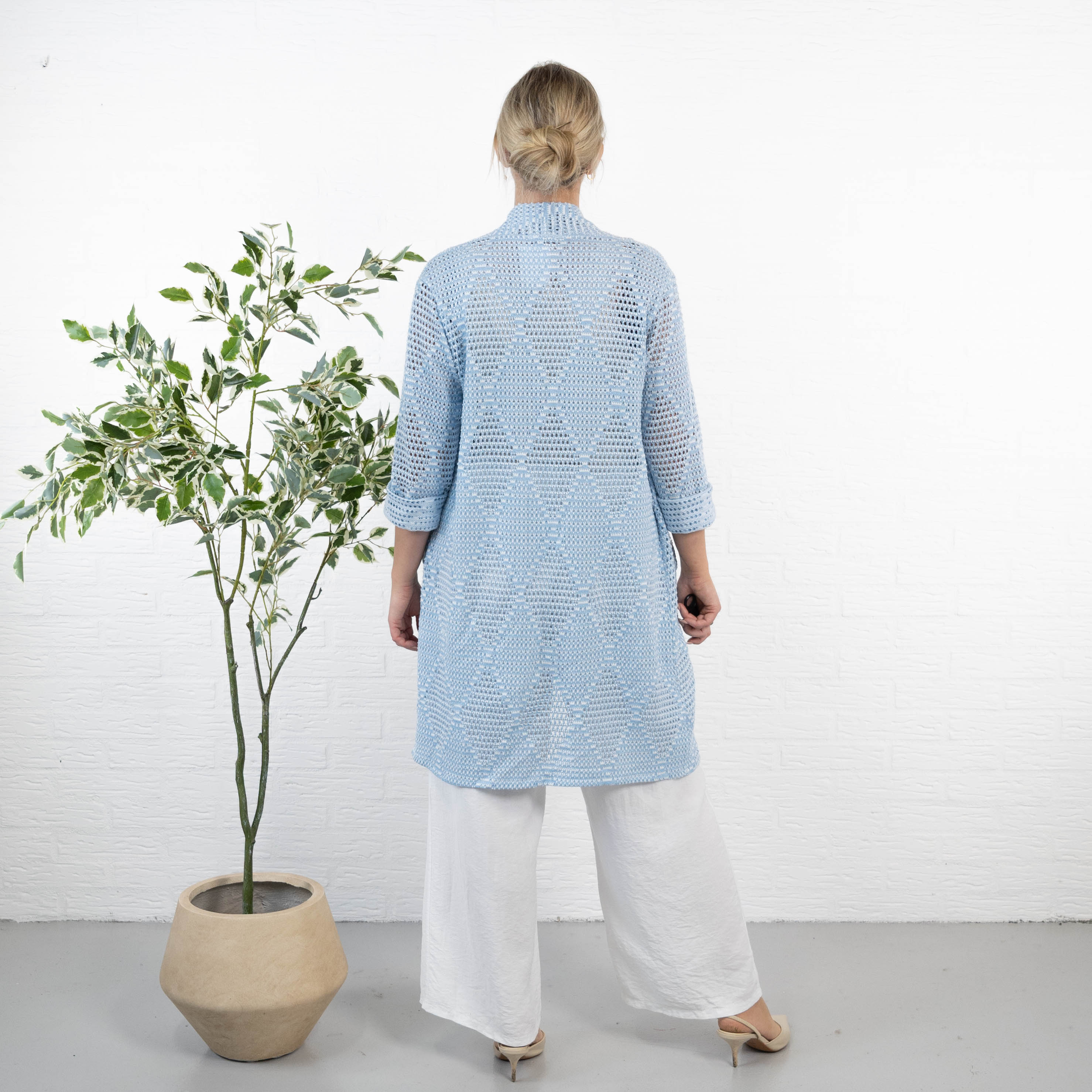 Daisy cardigan, Lyseblå