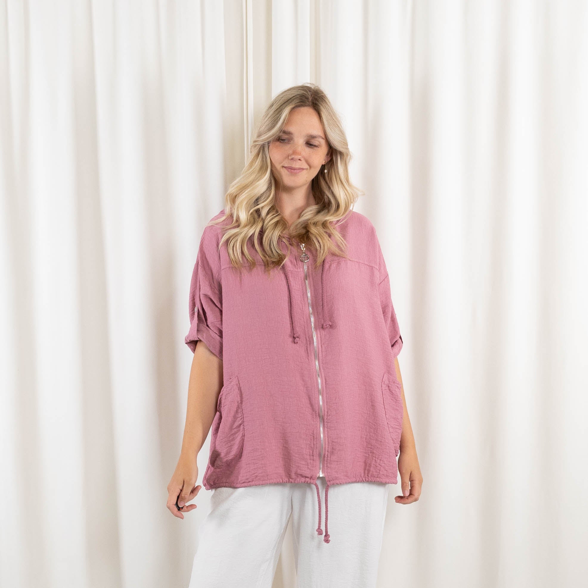 Jenny cardigan, Old rose