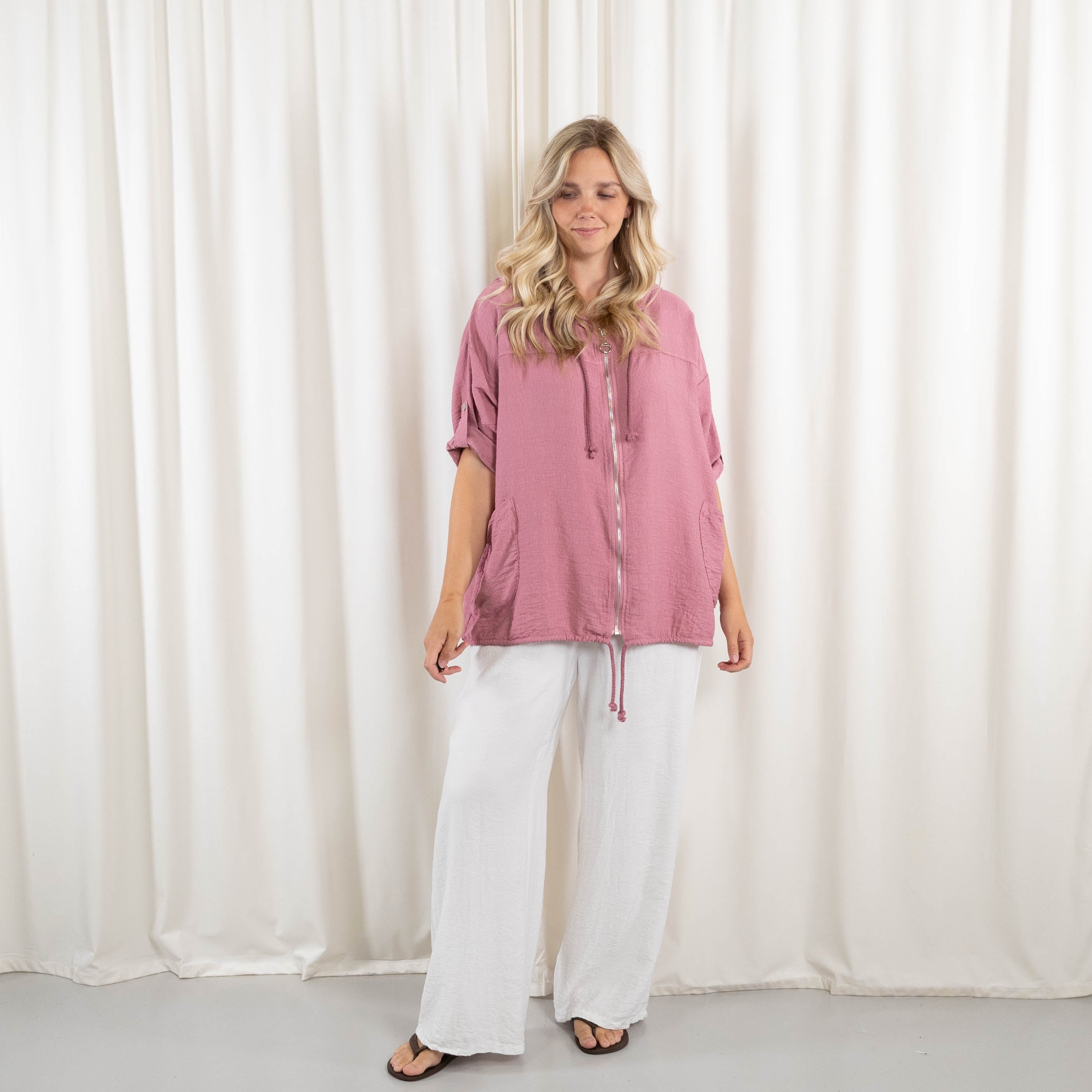 Jenny cardigan, Old rose