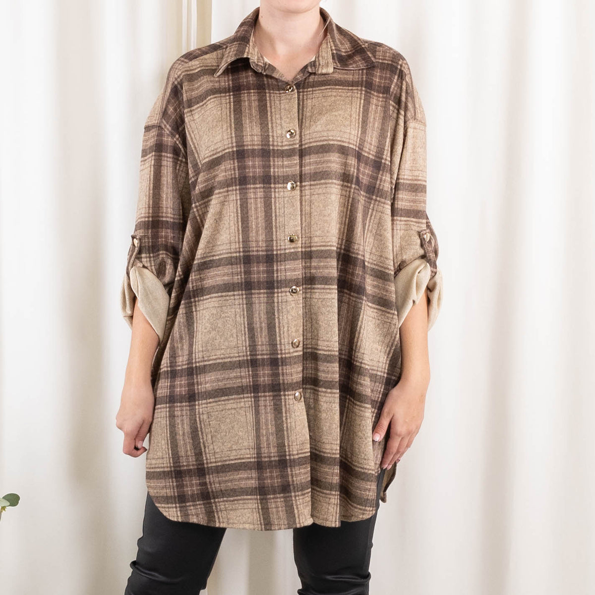Lynn skjorte, Taupe