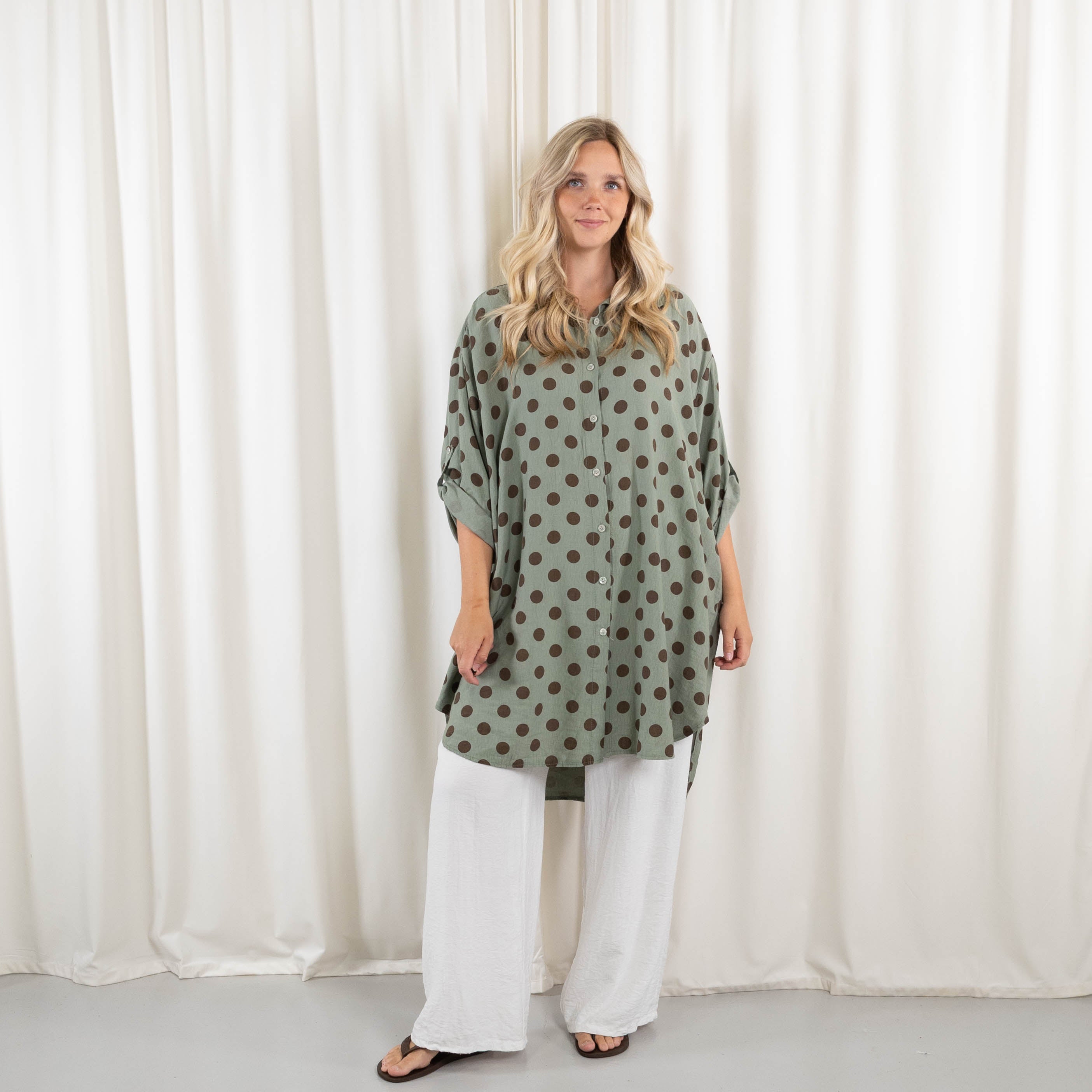 Stine tunika/kjole, Khaki