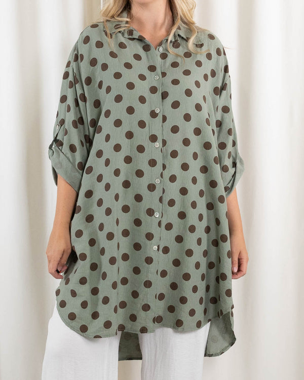 Stine tunika/kjole, Khaki