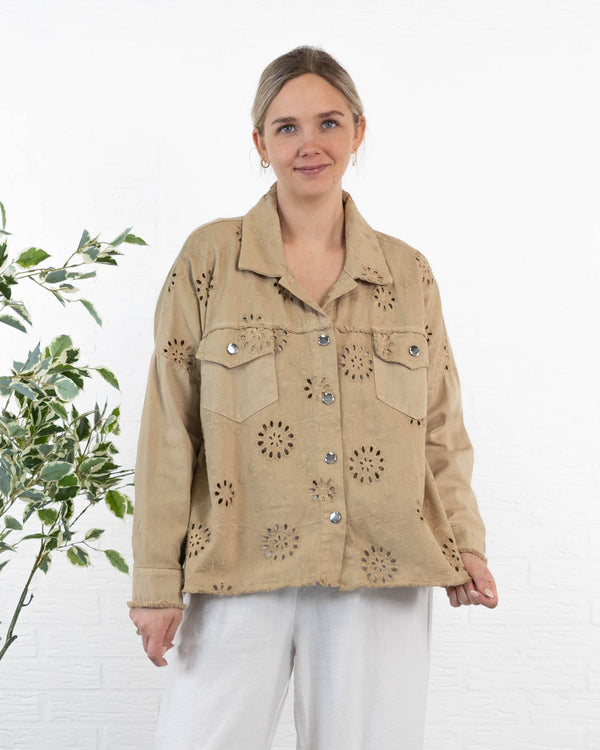 Ulrikke jakke, Taupe