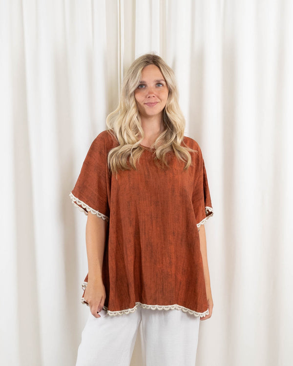 Karla overdel, Brændt orange