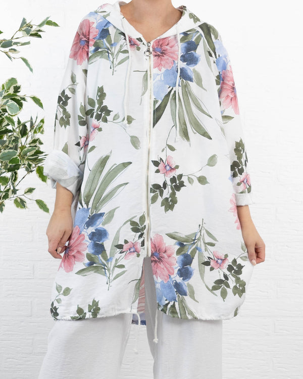 Claire cardigan, Hvid