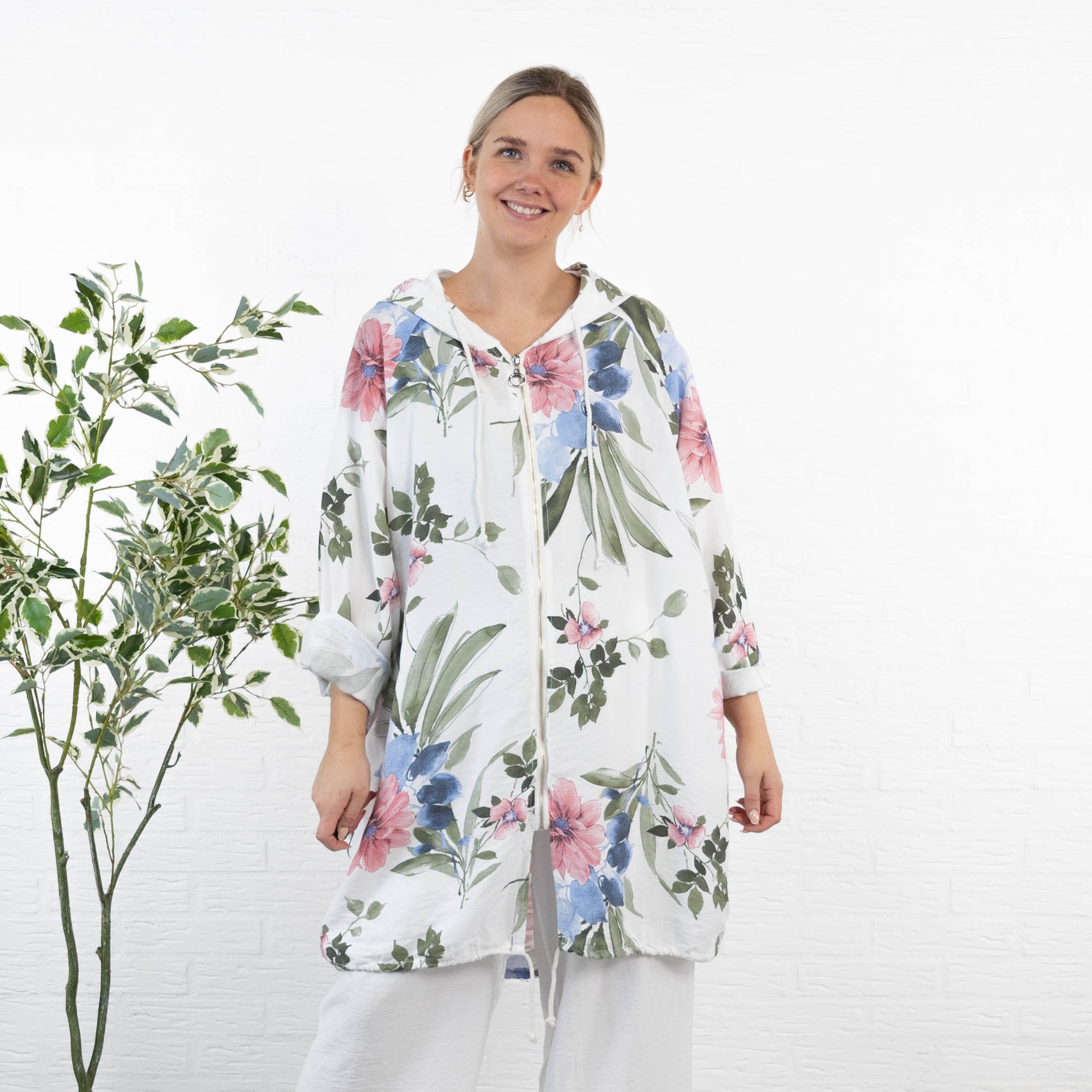 Claire cardigan, Hvid