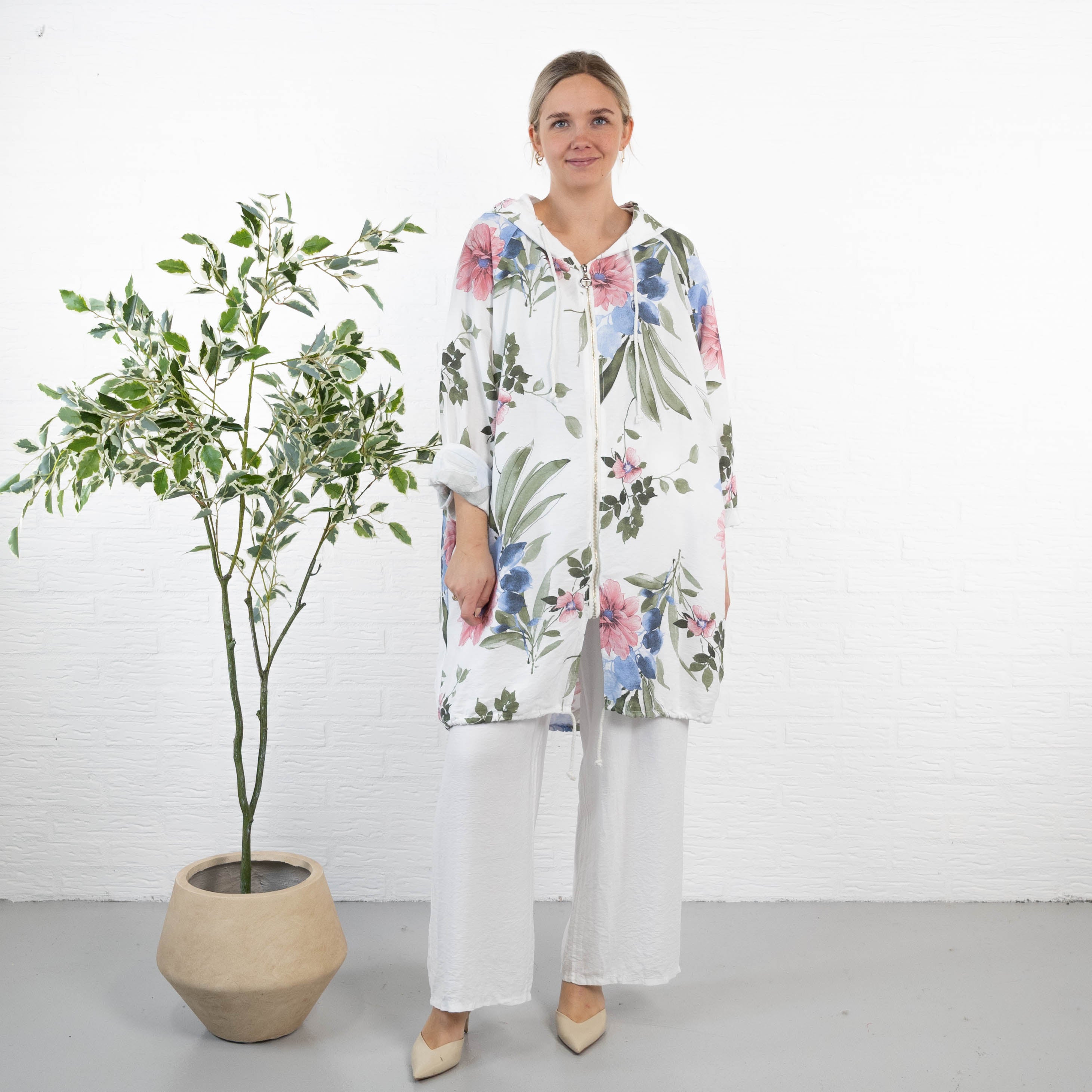 Claire cardigan, Hvid