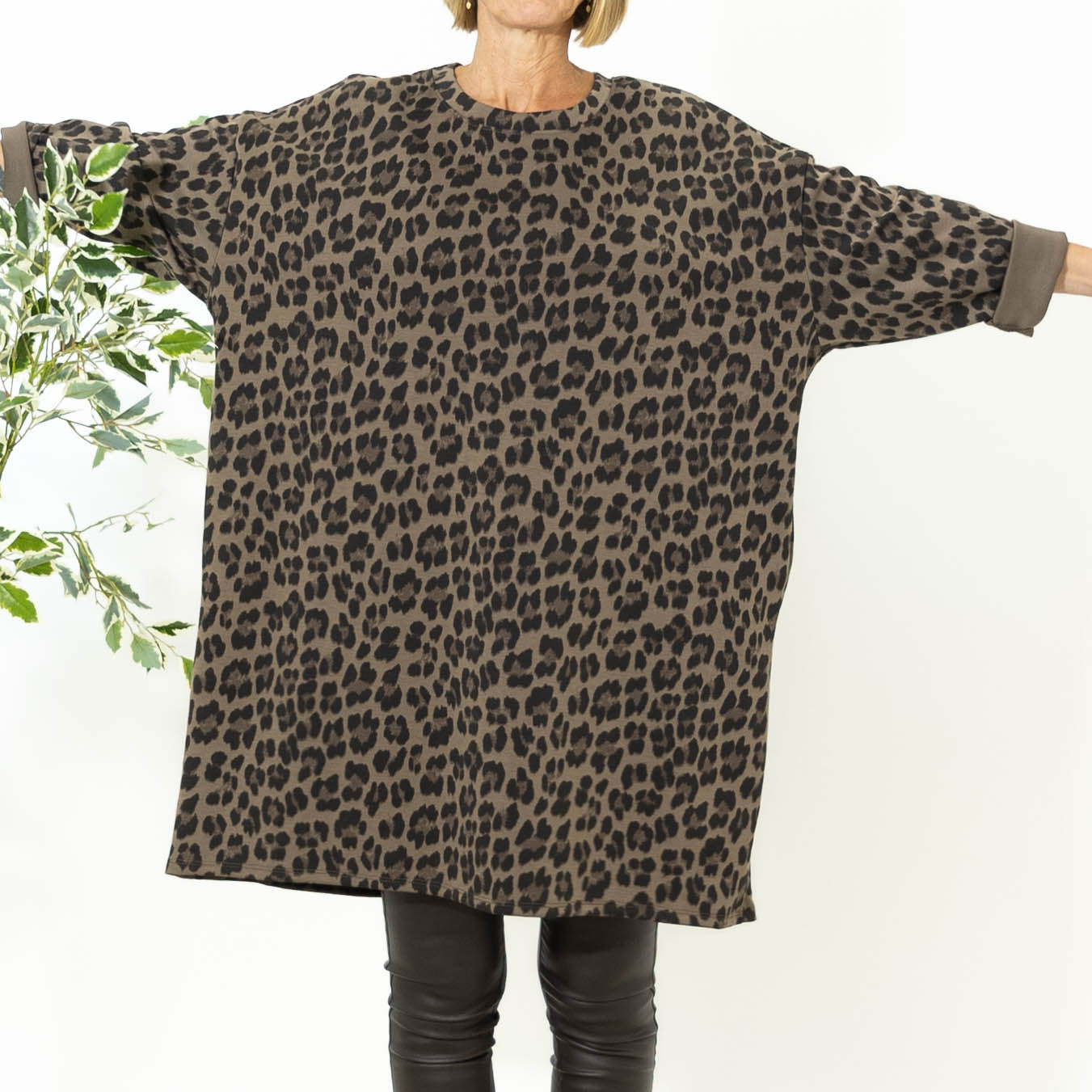 Linda sweatshirtkjole, Choko