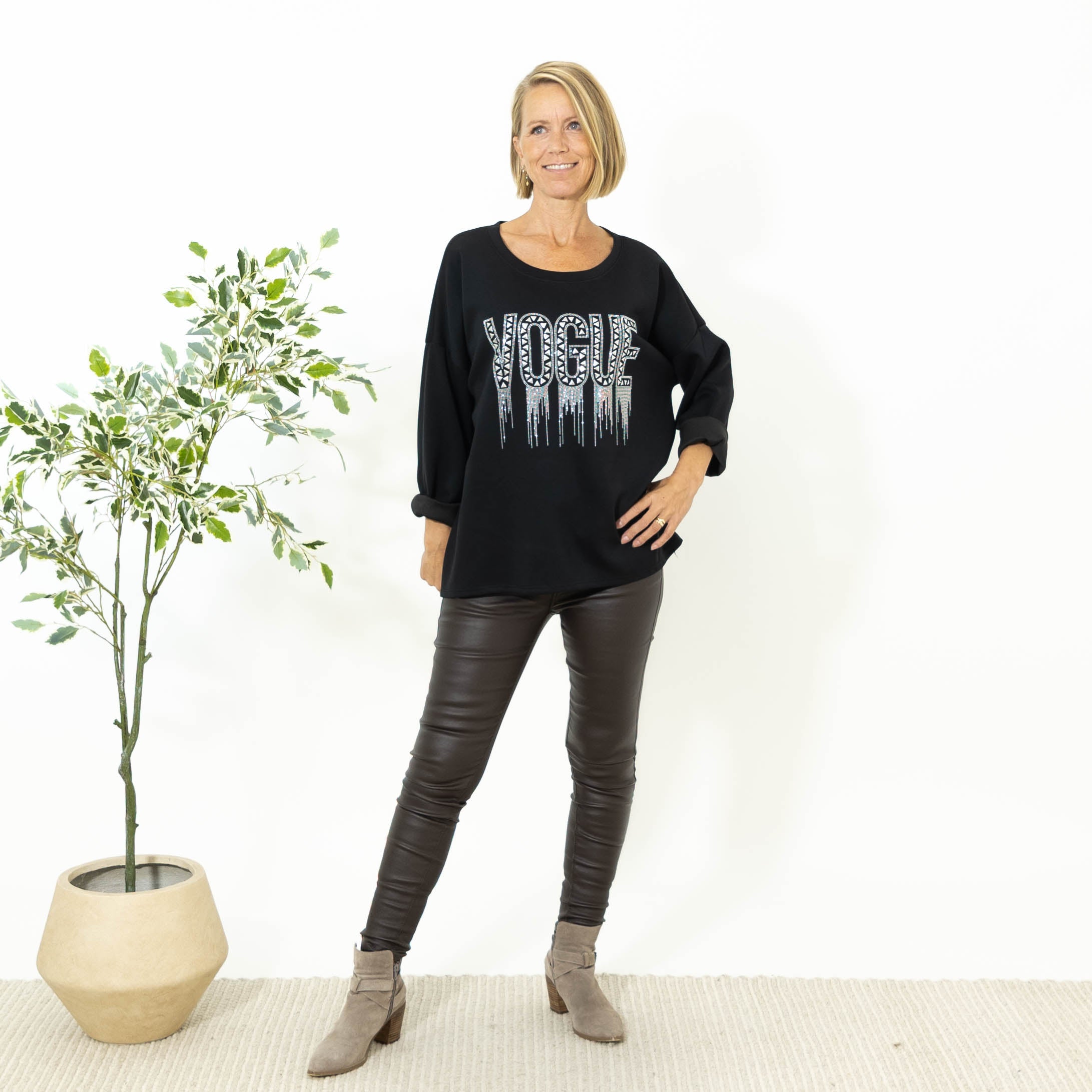 Winnie sweatshirt, Sort