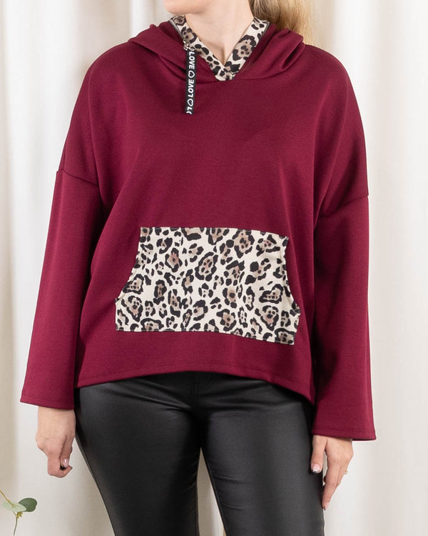 Skylar sweatshirt, Bordeaux