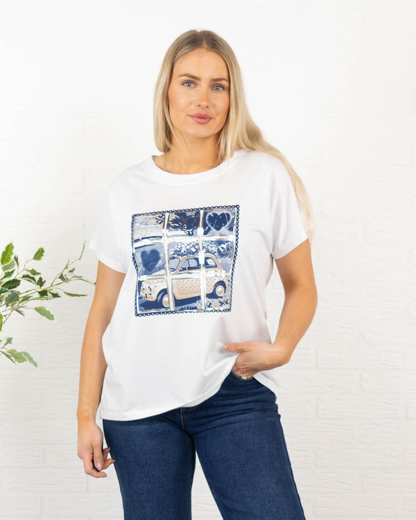 Fiat t-shirt, Navy