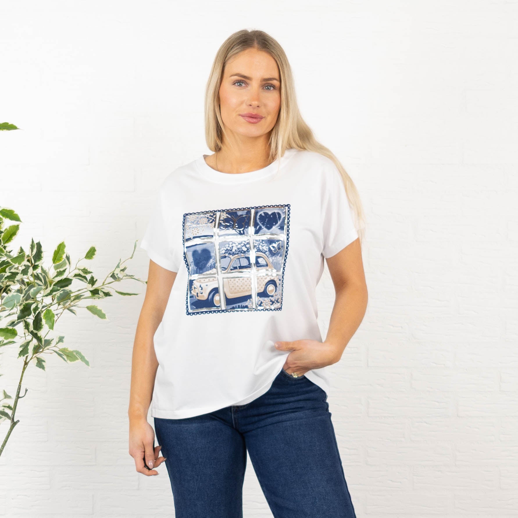 Fiat t-shirt, Navy