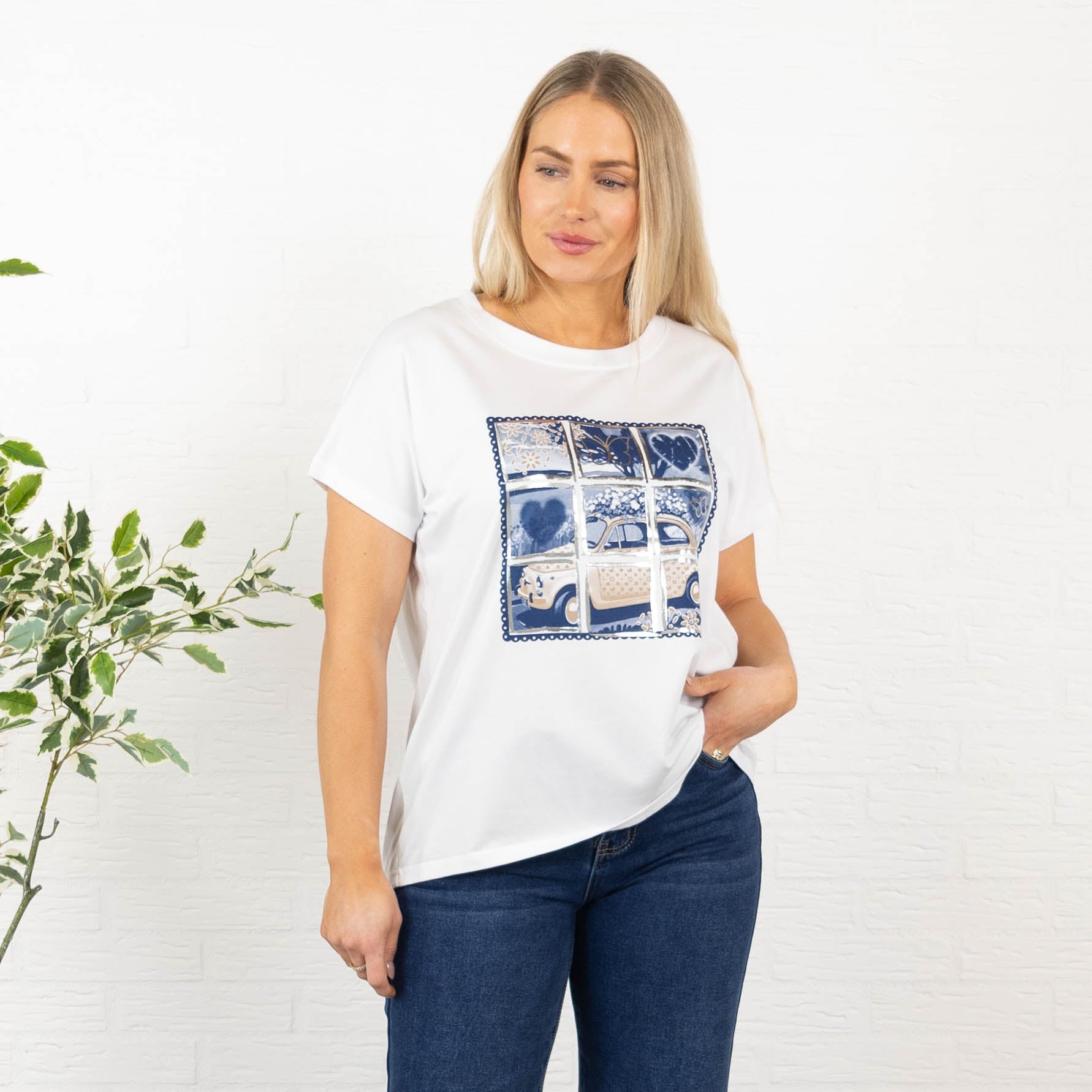 Fiat t-shirt, Navy