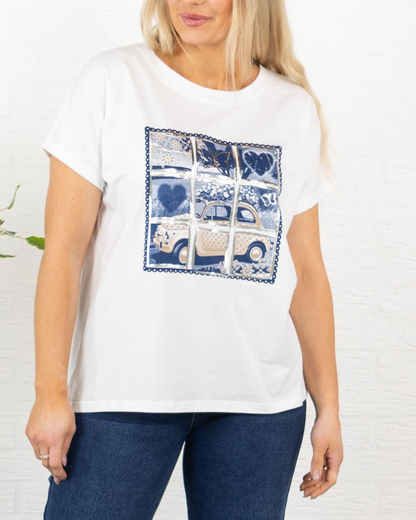 Fiat t-shirt, Navy