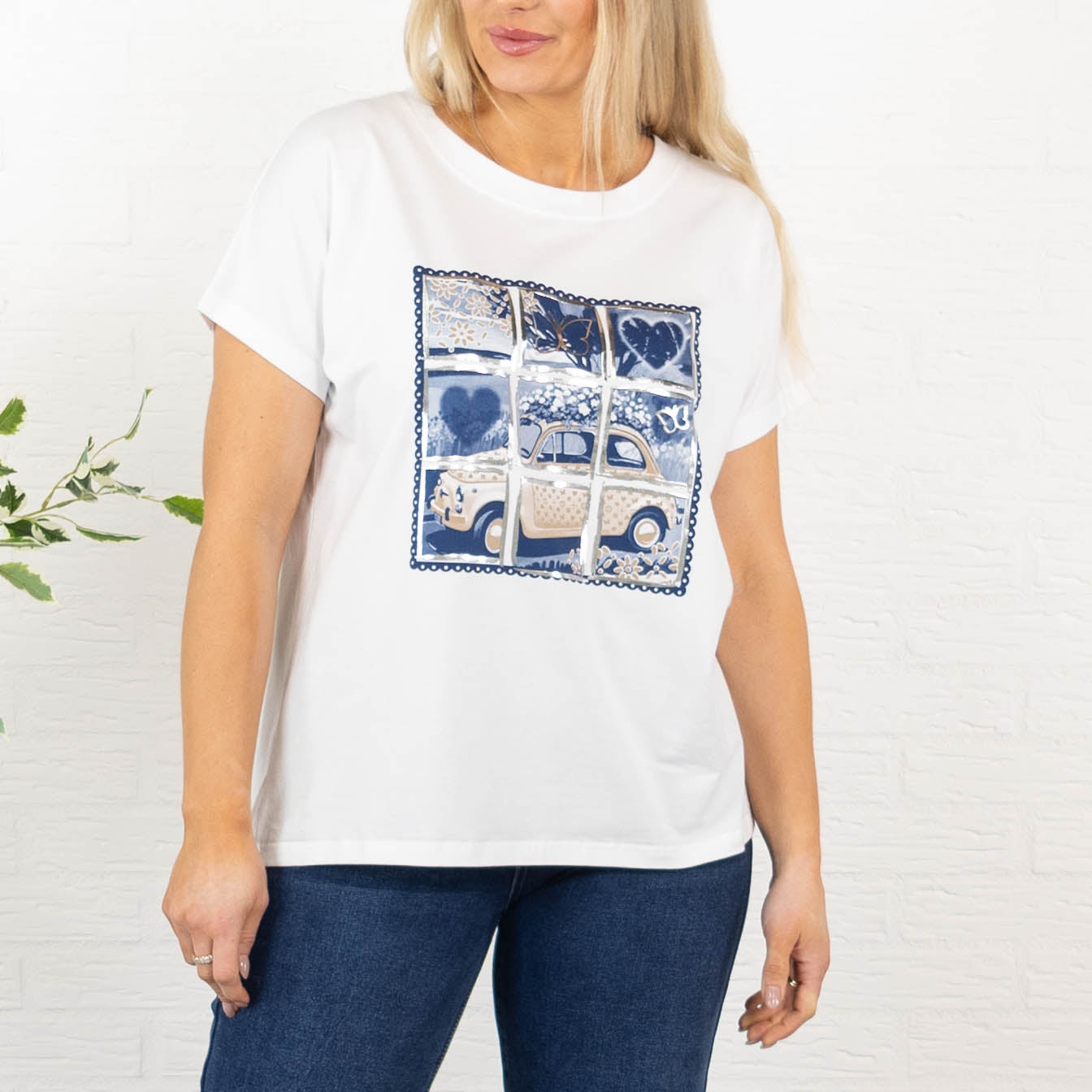 Fiat t-shirt, Navy