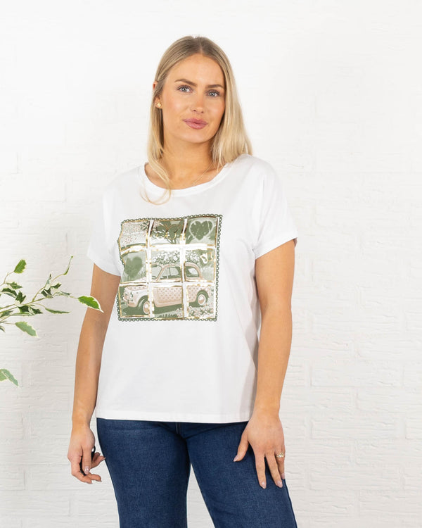 Fiat t-shirt, Khaki