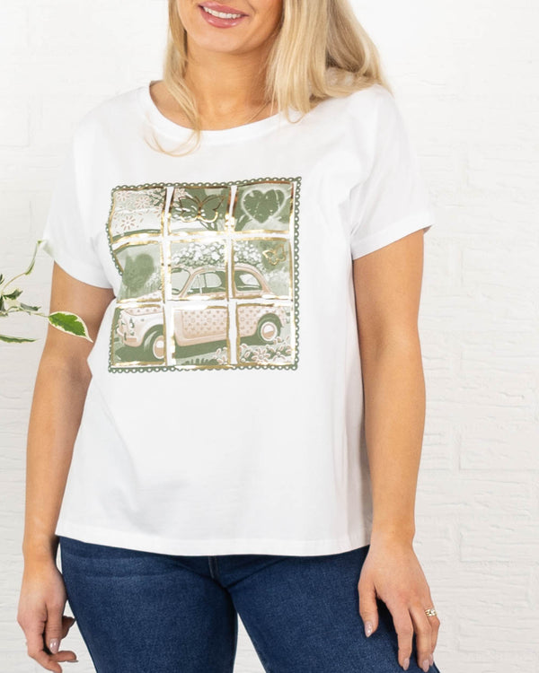 Fiat t-shirt, Khaki