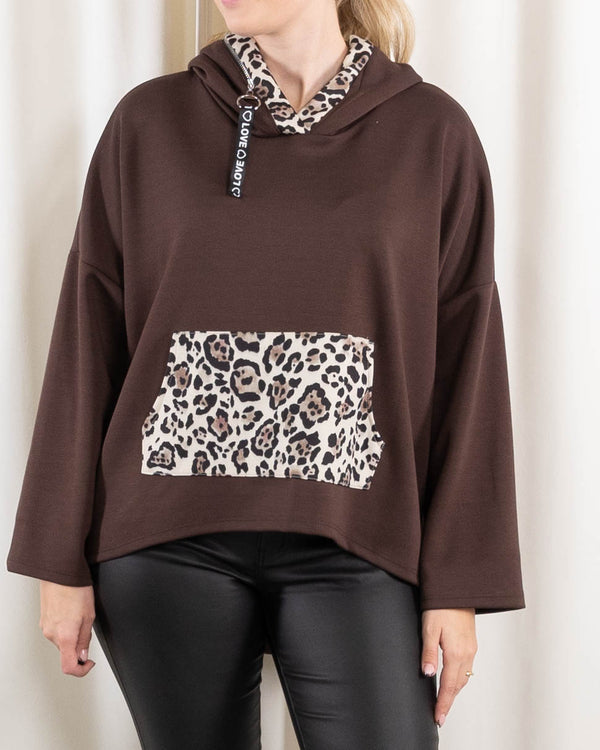 Skylar sweatshirt, Choko