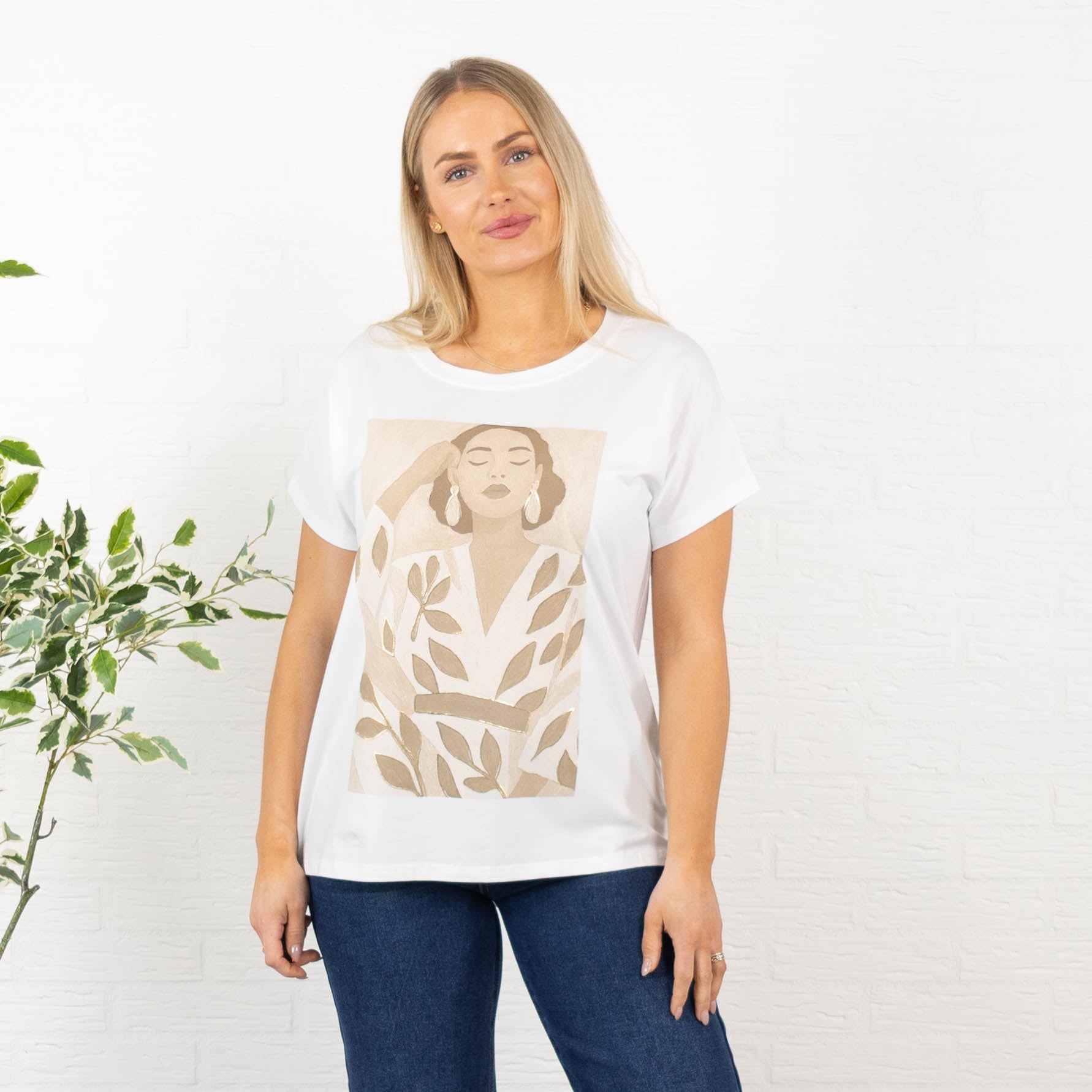 FrIda Kahlo t-shirt, Beige