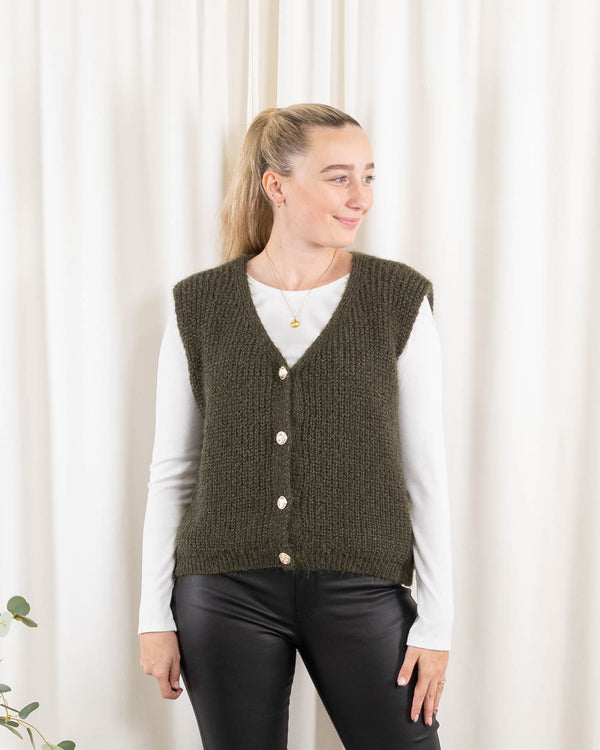 Blanca cardigan, Khaki