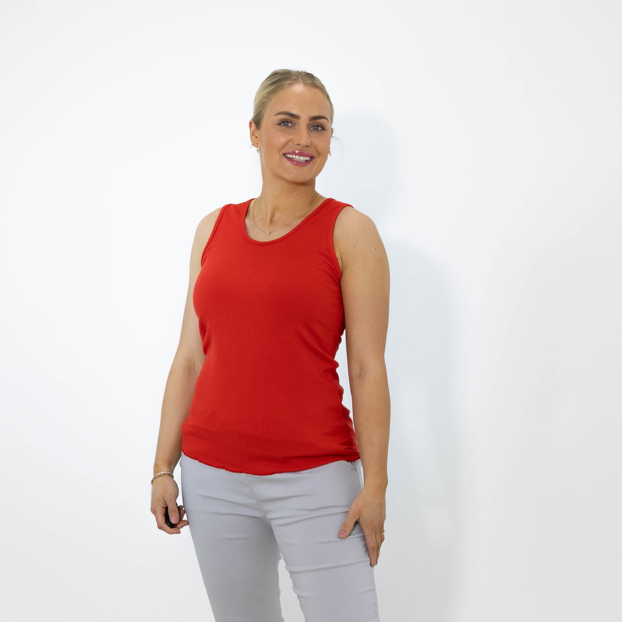 Nina top, Rød