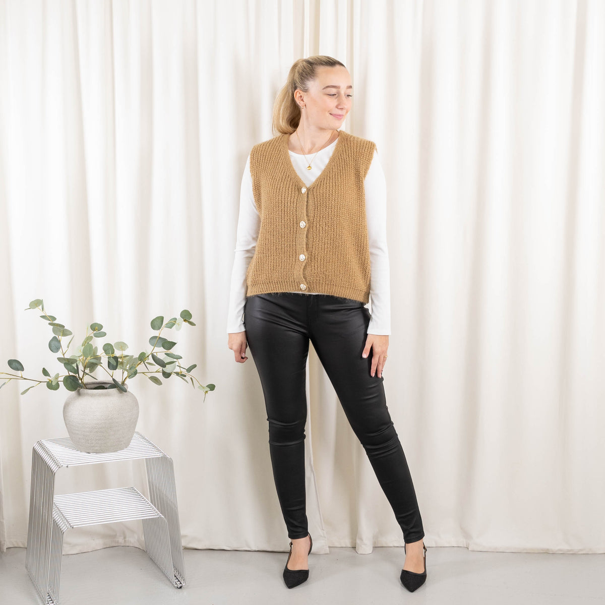 Blanca cardigan, Camel