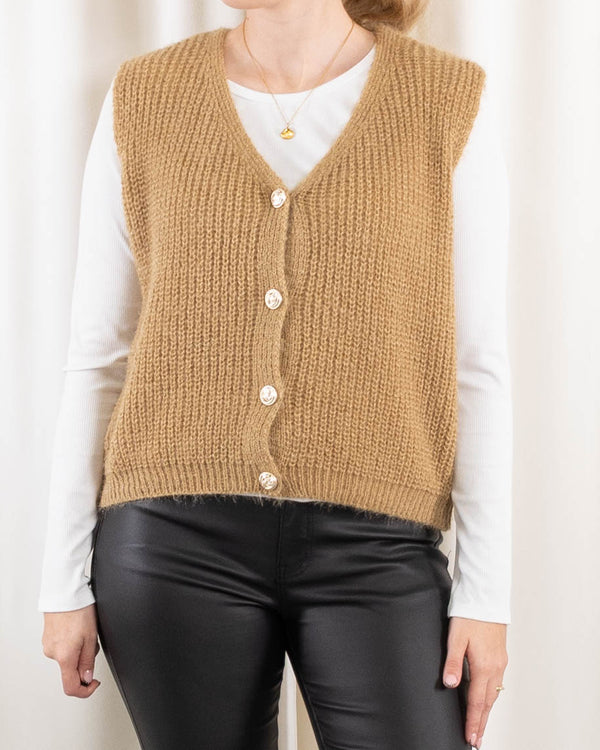 Blanca cardigan, Camel
