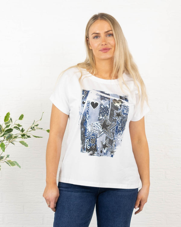 Star t-shirt, Navy