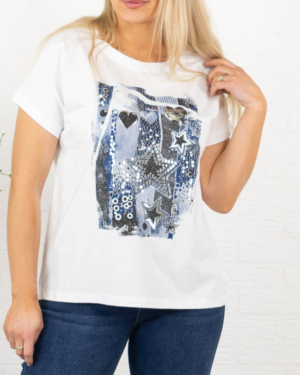 Star t-shirt, Navy
