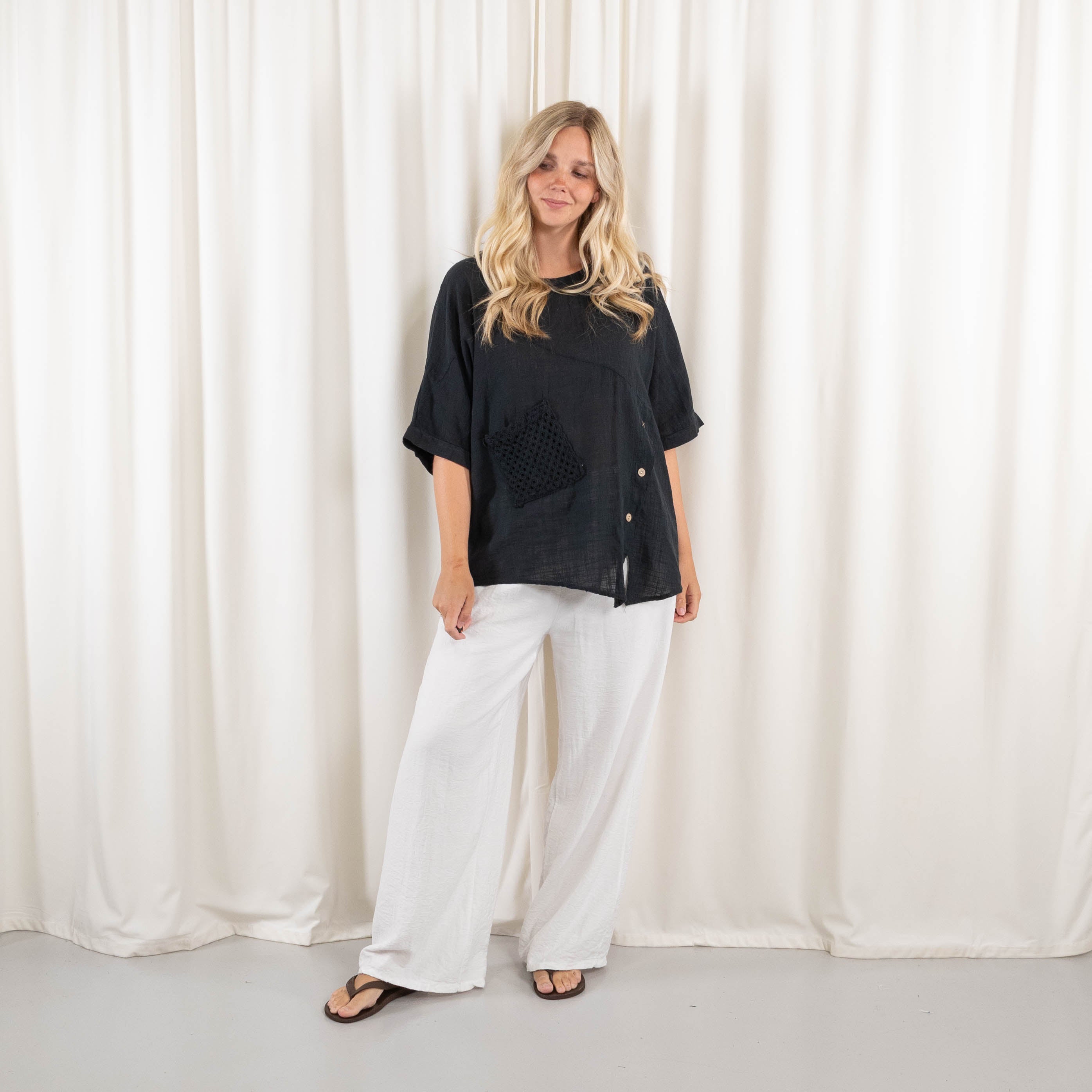 Helene overdel, Sort