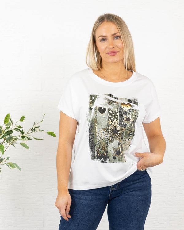 Star t-shirt, Khaki