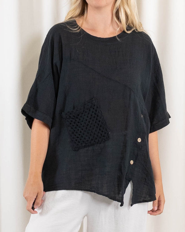 Helene overdel, Sort