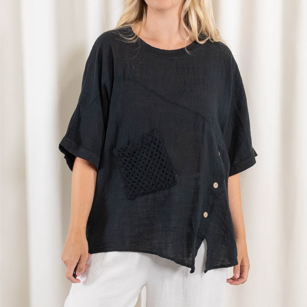 Helene overdel, Sort