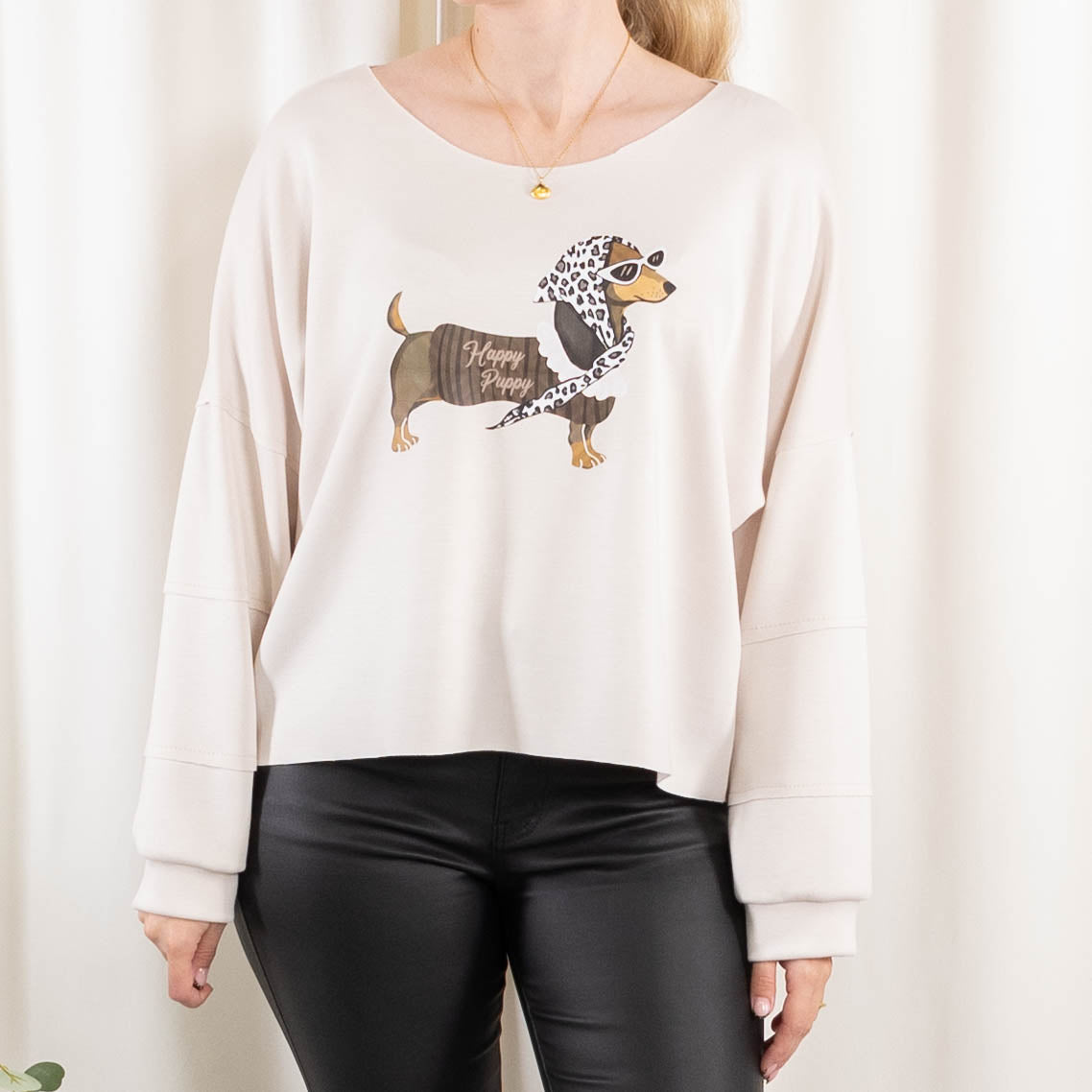Puk sweatshirt, Beige