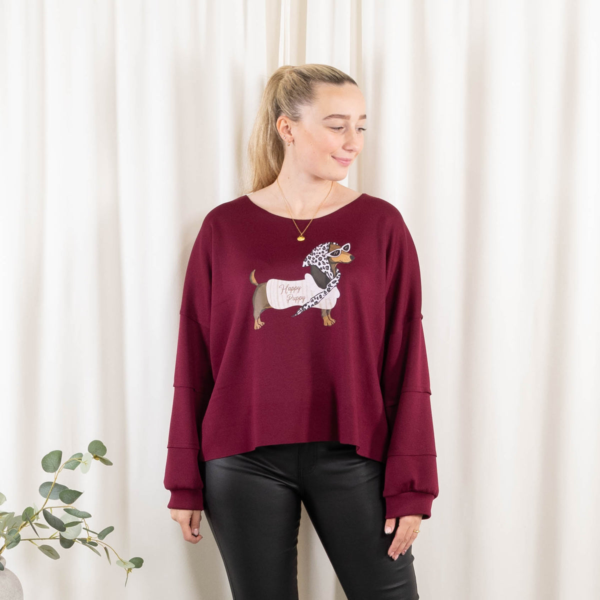 Puk sweatshirt, Bordeaux