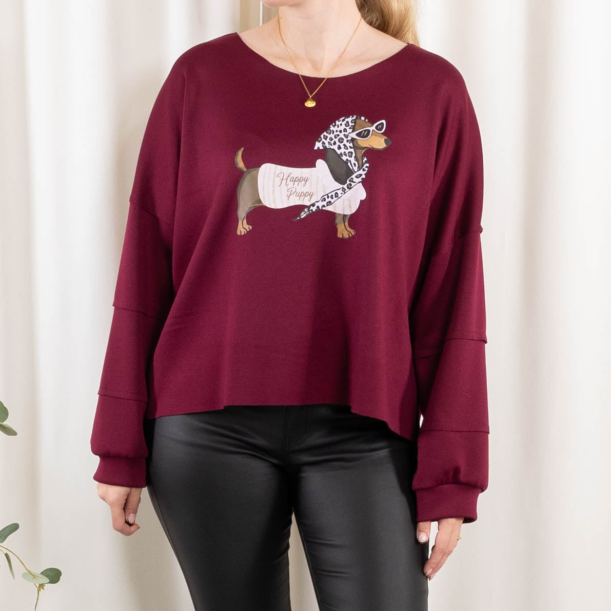 Puk sweatshirt, Bordeaux