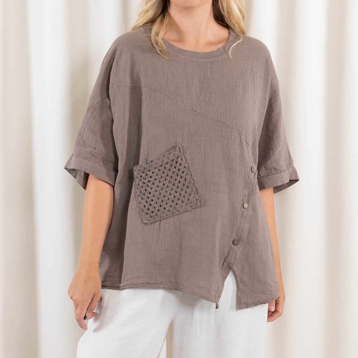Helene overdel, Taupe