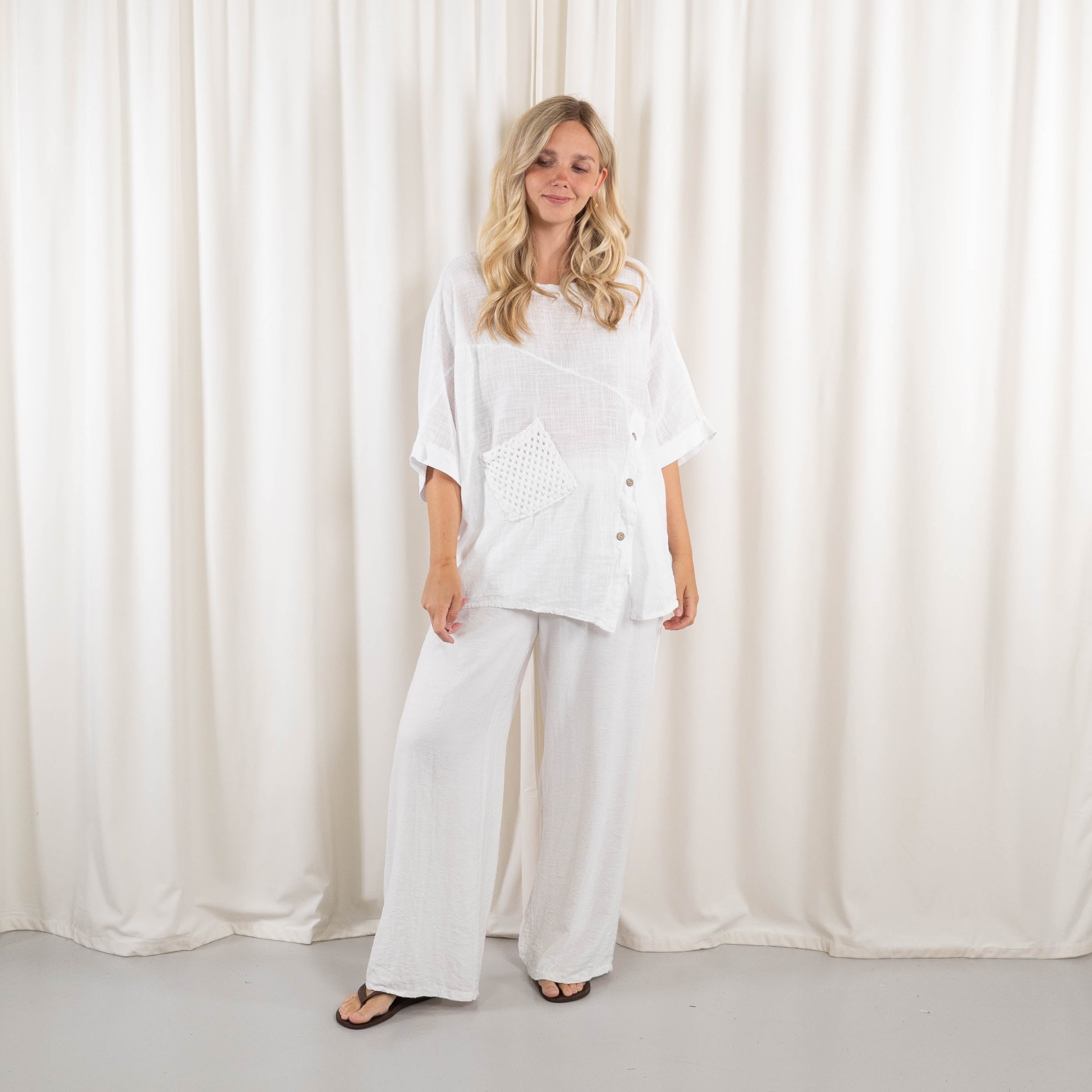 Helene overdel, Hvid