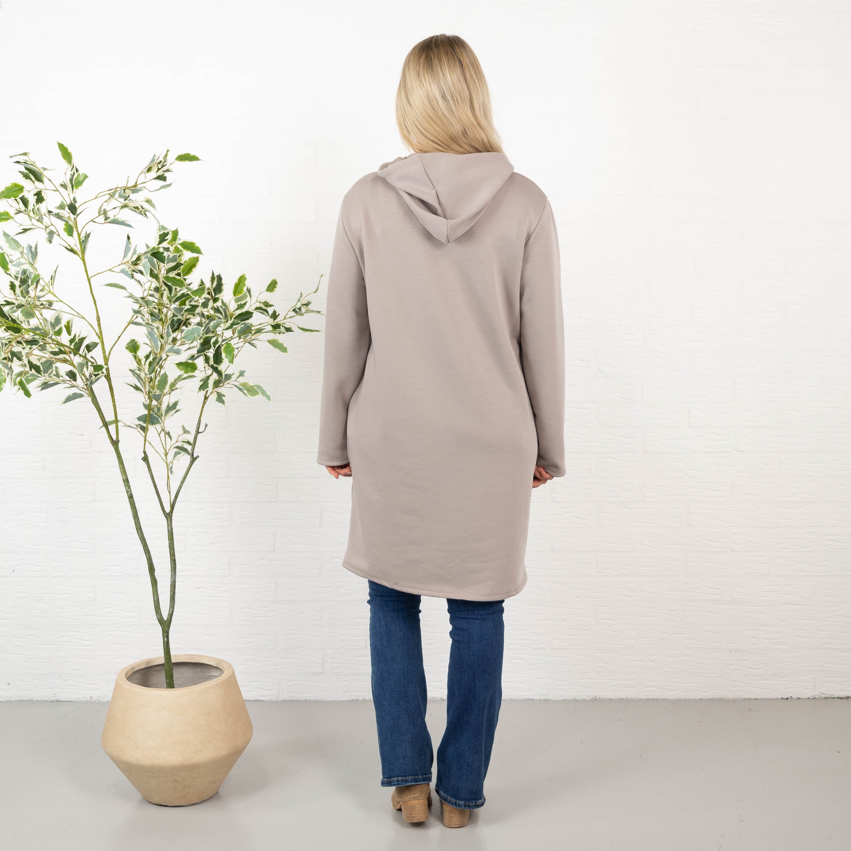 Vogue sweatshirt/tunika, Taupe