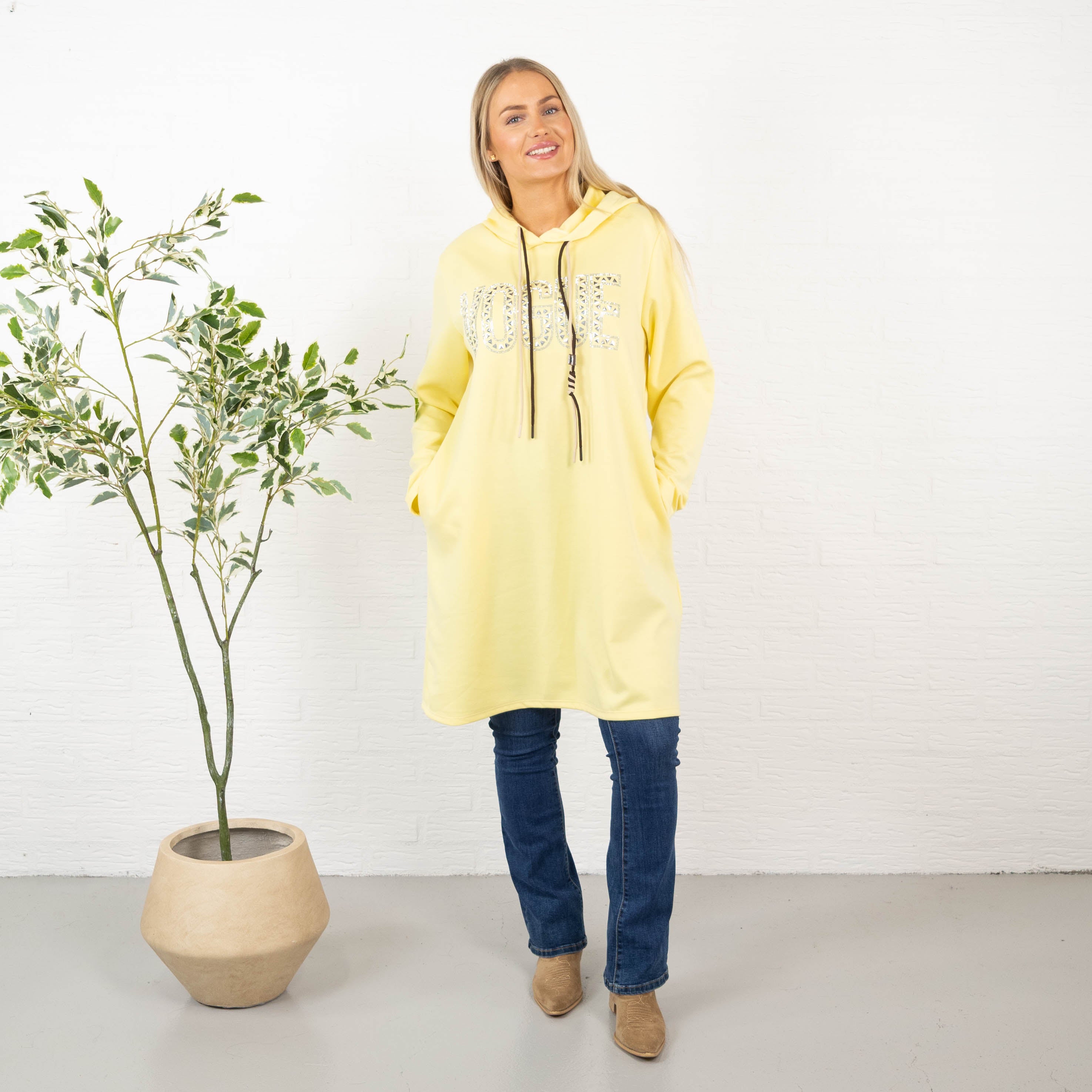 Vogue sweatshirt/tunika, Gul
