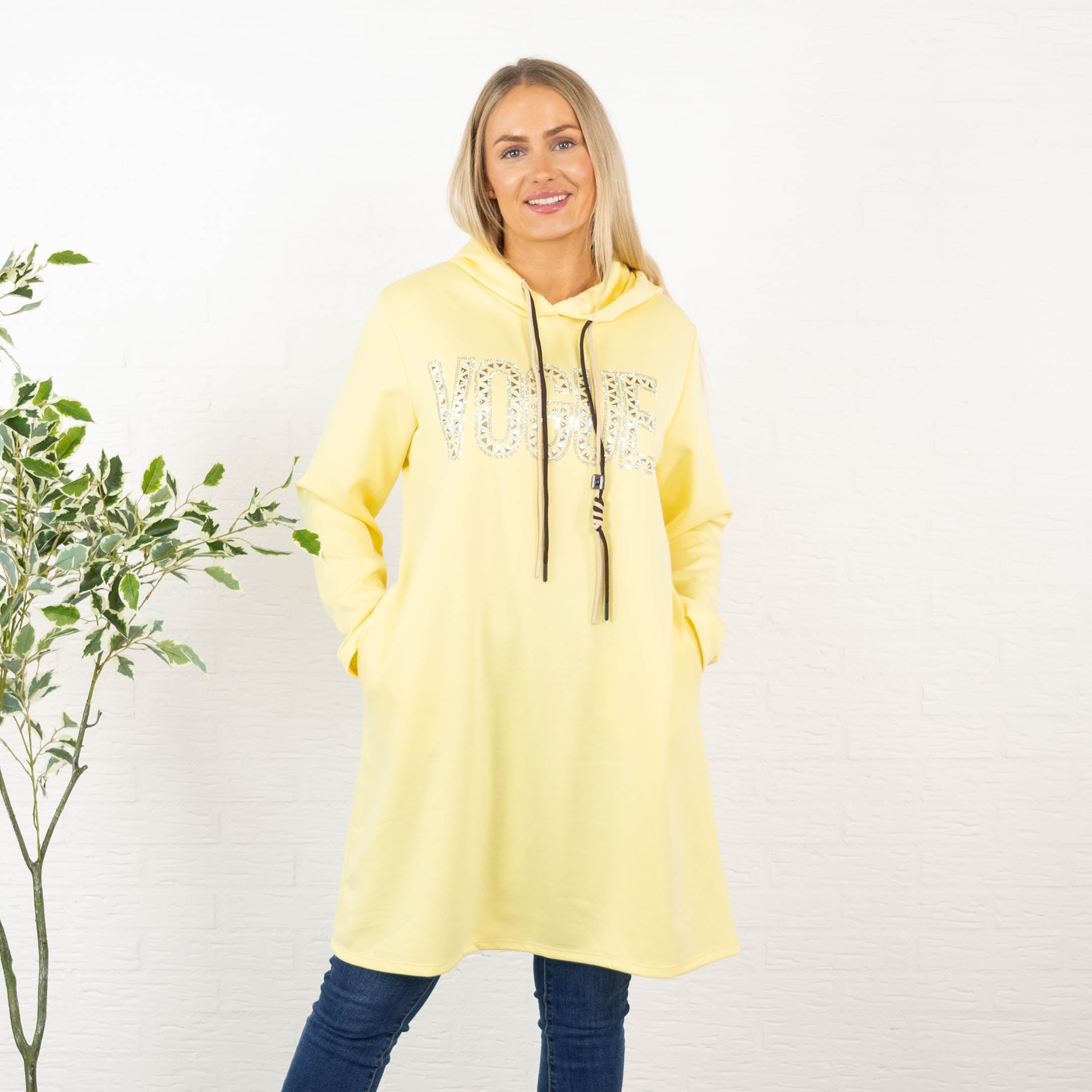 Vogue sweatshirt/tunika, Gul